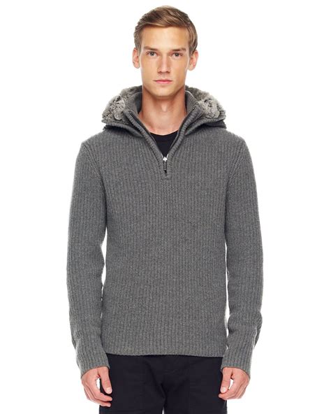 michael kors real fur lined hoodie|Michael Kors hoodie men.